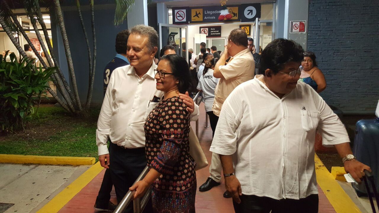 Pedro Joaquín llega a Chetumal