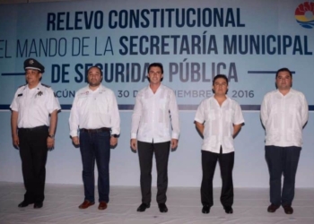 Recibe Remberto Estrada el mando del cuerpo policial de seguridad pública de BJ
