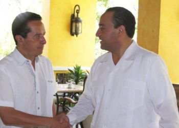 Carlos Joaquín y Roberto Borge, afinan detalles de la Transición