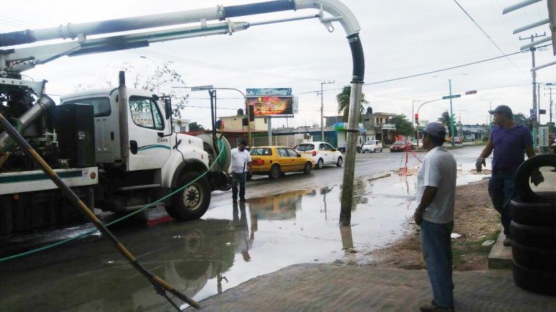 Acción inmediata de Capa en la ruptura de una tubería de aguas residuales