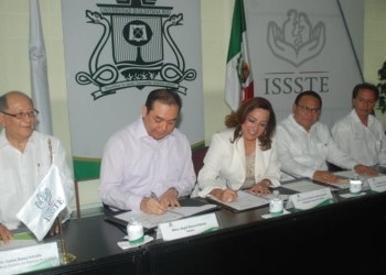Firman convenios de colaboración ISSSTE y la UQROO