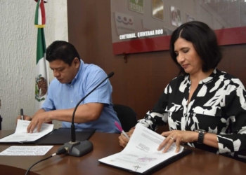 Firman convenio de colaboración el Ieqroo con el municipio de Othón P. Blanco