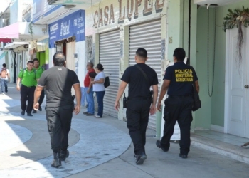 Policía ministerial implementó operativo de prevención del delito en zona centro de Chetumal