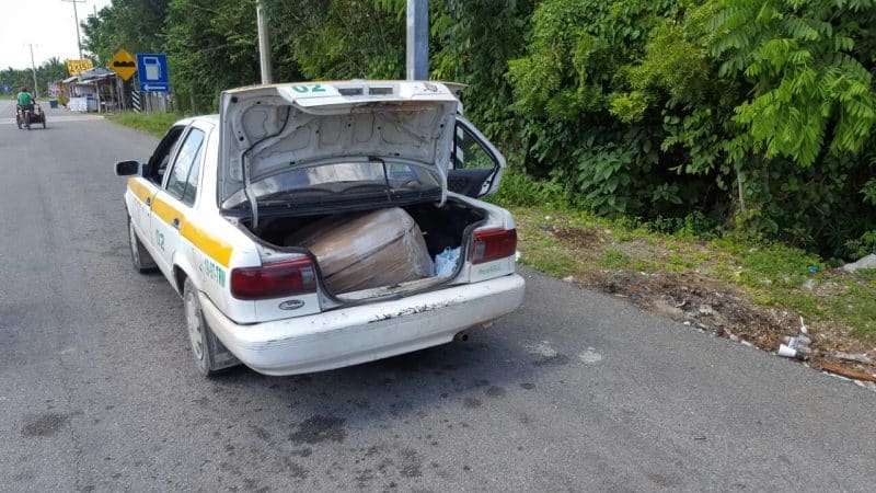 Más de 60 kilos de marihuana fueron asegurados por la Secretaría de Seguridad Pública