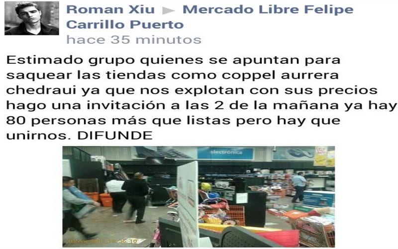 Extremistas llaman  saqueos en FCP
