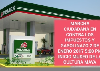 Chetumaleños marcharán este 2 de enero contra el “Gasolinazo”