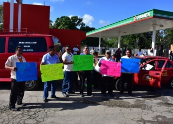Taxistas de JMM se suman a la cruzada contra incremento a la gasolina