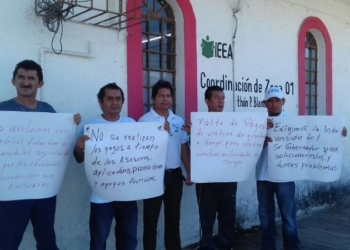Trabajadores del IEEA exhiben incompetencia de Rafael Quintanar