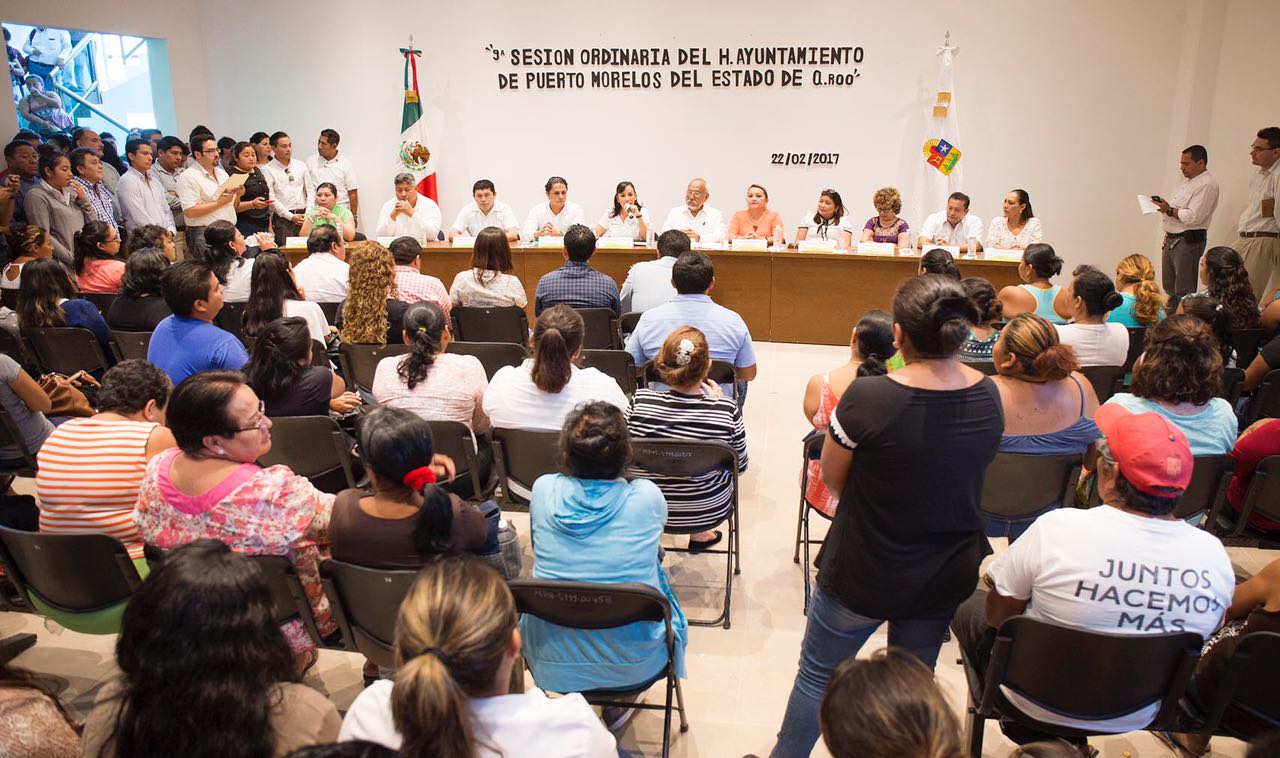 Respaldo total del Cabildo al  Plan Municipal de Desarrollo de Puerto Morelos 2016-2018