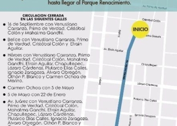 Emite SSP pública relación de calles que estarán cerradas durante el Carnaval