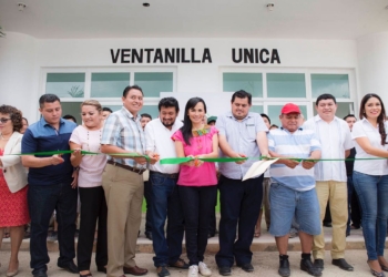 Inaugura Laura Fernández ventanilla unica en Leona Vicario