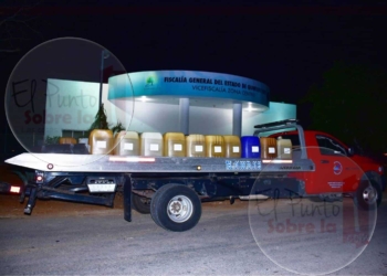Asegura Policía Federal depósito clandestino de gasolina en Chunhuhub
