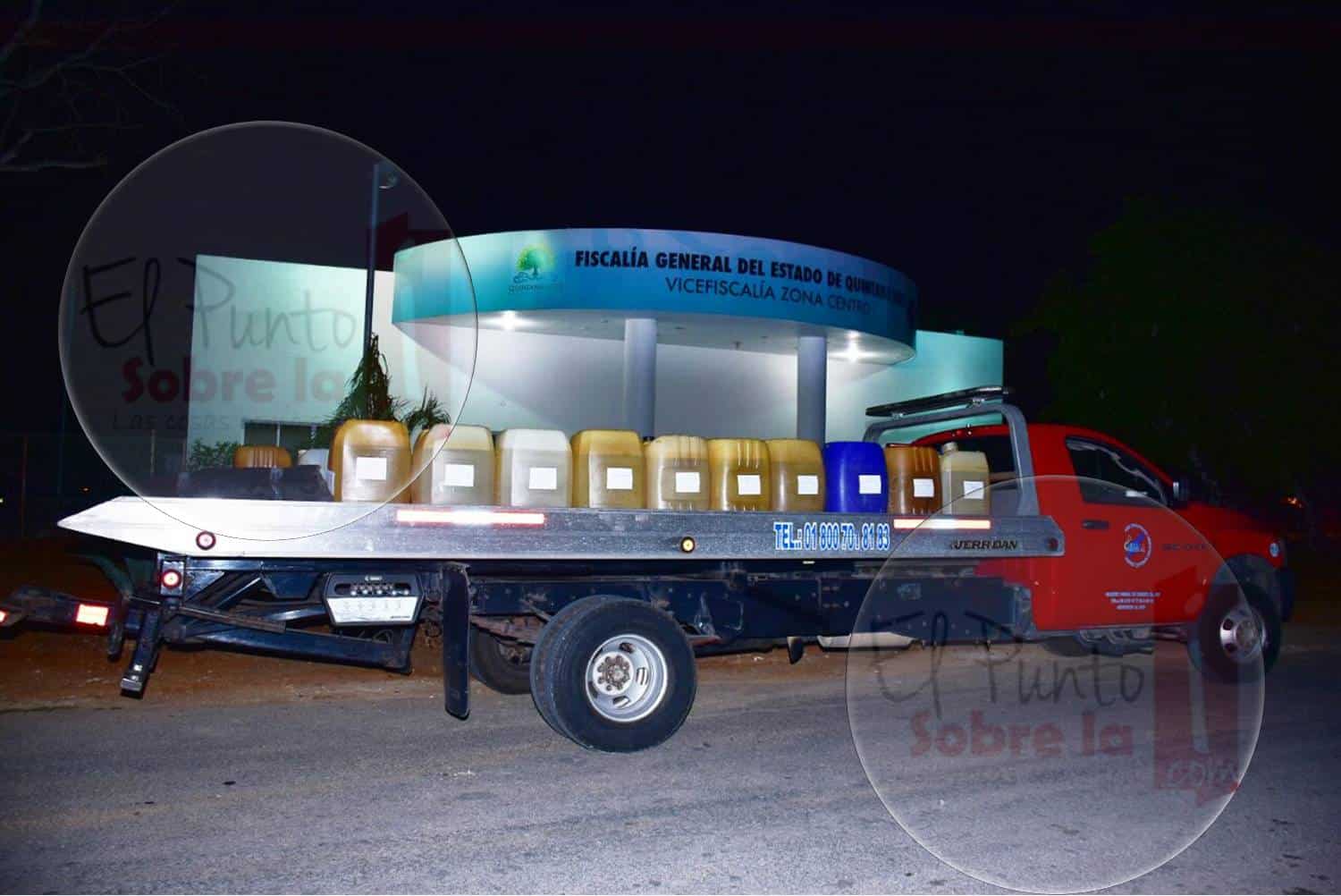 Asegura Policía Federal depósito clandestino de gasolina en Chunhuhub