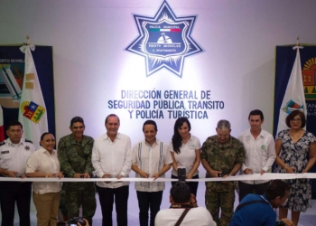 Inauguran Alcaldesa y Gobernador instalaciones de Seguridad Pública de Puerto Morelos
