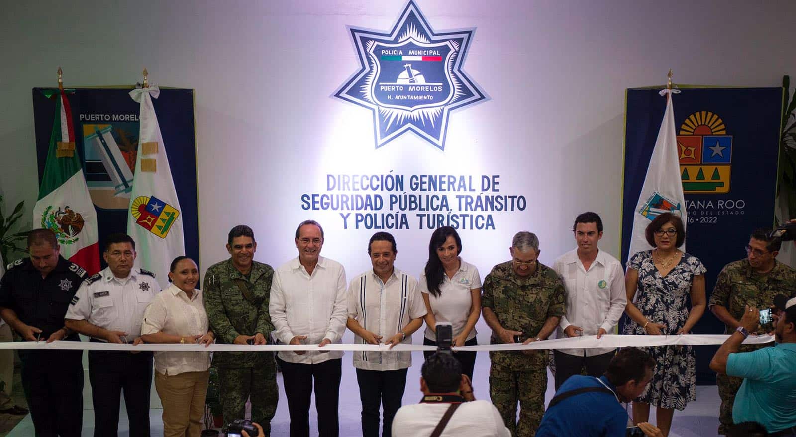 Inauguran Alcaldesa y Gobernador instalaciones de Seguridad Pública de Puerto Morelos