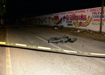 Encontronazo entre motociclistas deja cuantiosas perdidas y un lesionado
