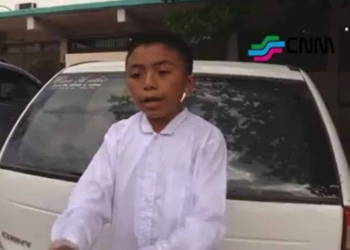 Niño de la zona maya hace una radiografía de nuestros corruptos gobernantes