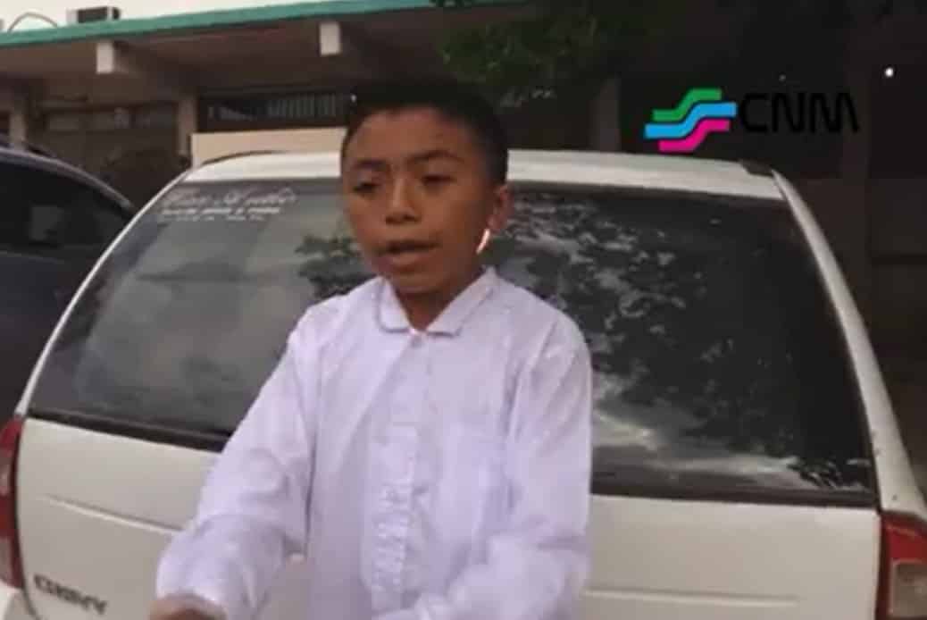 Niño de la zona maya hace una radiografía de nuestros corruptos gobernantes
