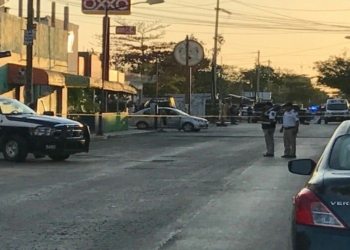 Atentado contra policía en Cancún 