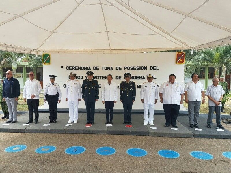 Cambio de mando en la Zona Militar de Quintana Roo