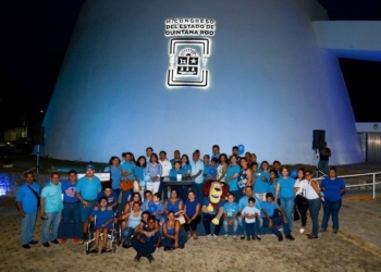 Iluminan de azul el Congreso del Estado para concienciar sobre el autismo