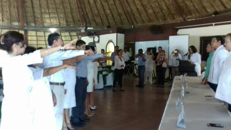 Rinde protesta nueva directiva de la AMPI Costa Maya