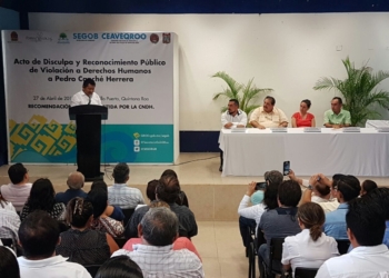 Ofrecen disculpas a Pedro Canché
