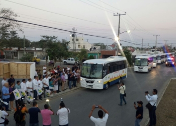 Entran en operaciones 10 nuevos autobuses de transporte urbano en Chetumal