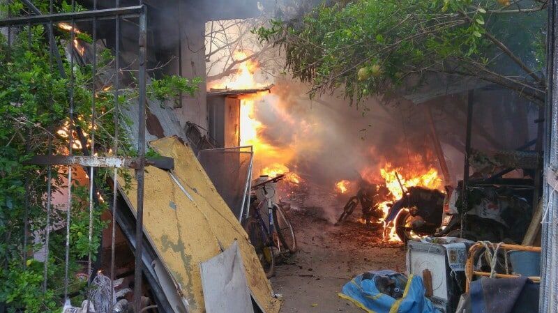Se incendia vivienda en la Adolfo López Mateos