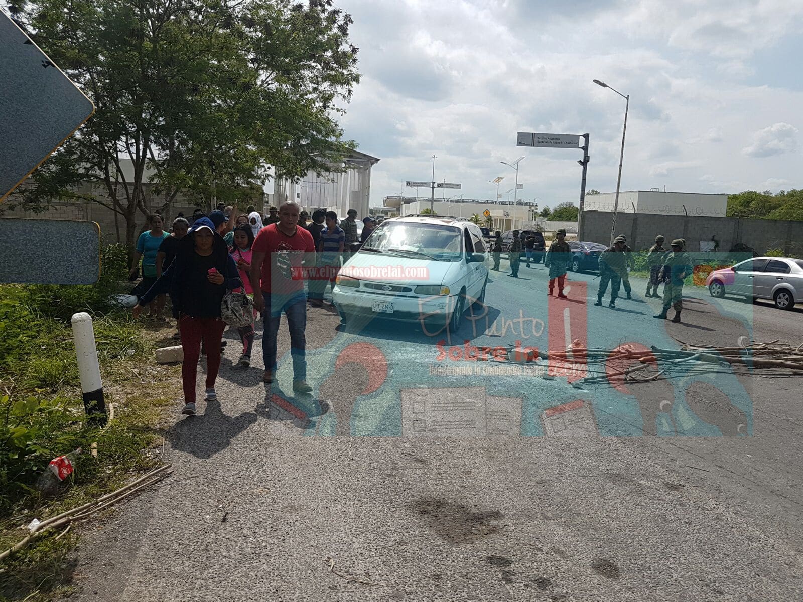Bloquean acceso a puente Chactemal