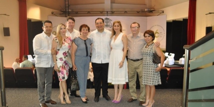 La familia Rivero Rodríguez, Rodríguez Hoy y Samaniego Rodríguez.