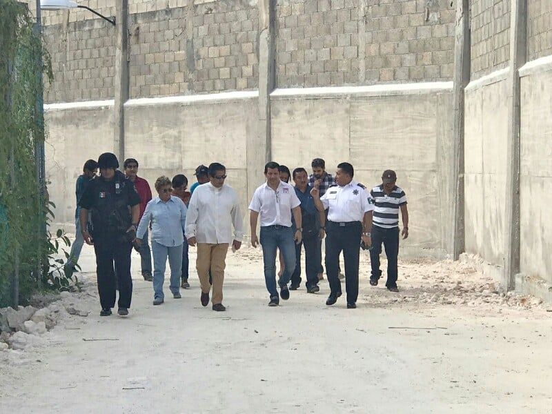 Inspecciona el Secretario Rodolfo del Ángel, avance de adecuaciones en CERESO de Cancún