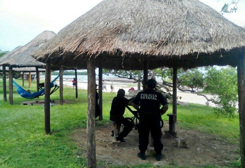 Resguarda Policía Estatal, seguridad en balnearios y centros comerciales