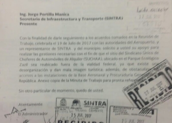 Por «maletas», echan fuera del Aeropuerto de Chetumal a taxistas del SUCHAA