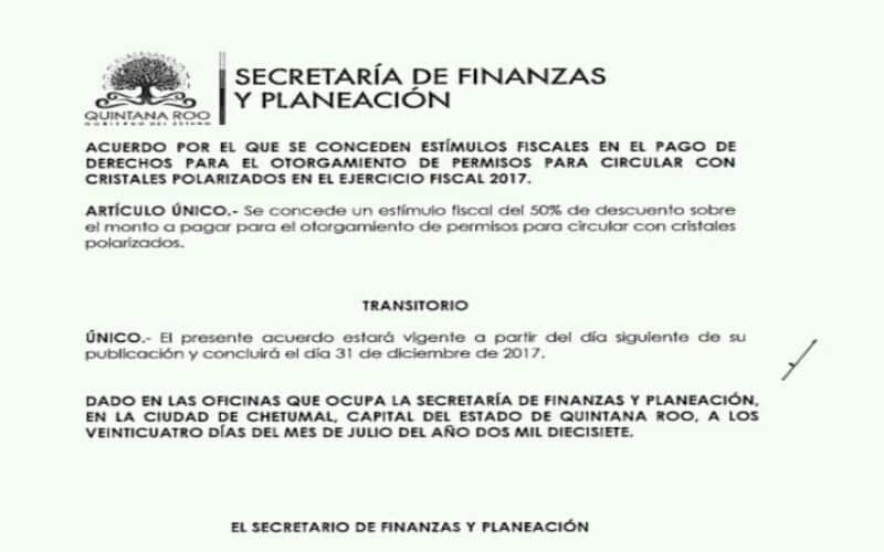 Aplican descuento al polarizado, autoridades ceden al reclamo popular