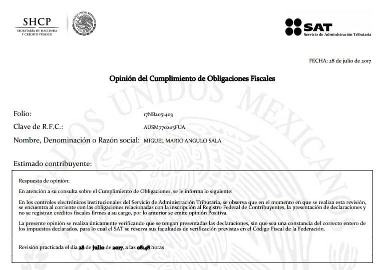 Derecho de Réplica, desmiente Miguel Mario Angulo ser evasor fiscal