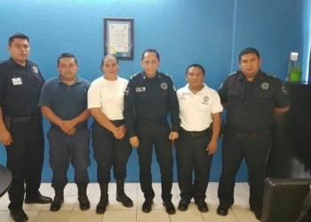 Consolidan coordinación entre la Dirección de Tránsito Estatal y la Policía de Bacalar