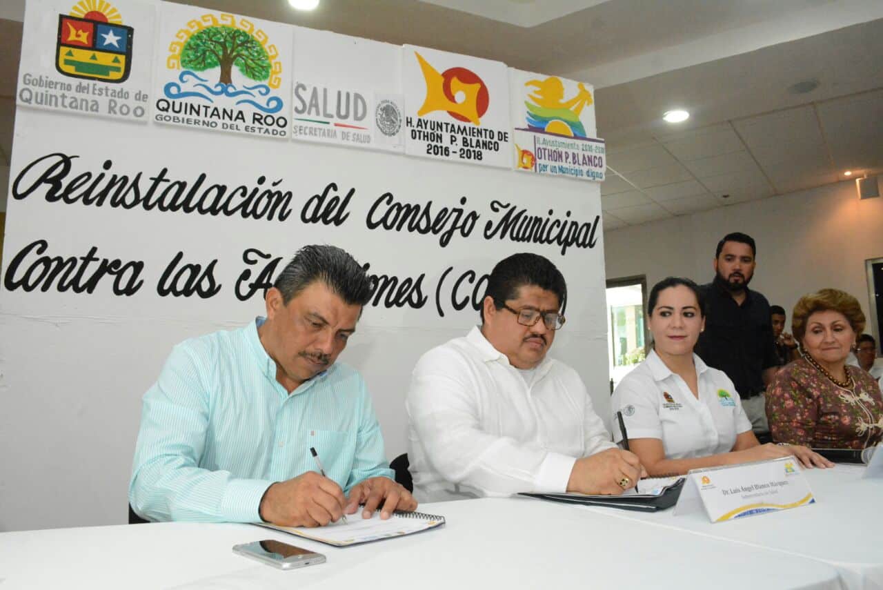 Reinstala OPB su Consejo Municipal Contra las Adicciones