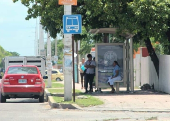 Por estorbosos, removerán 7 paraderos de transporte urbano de Chetumal
