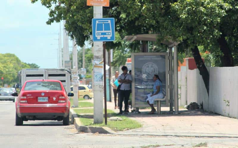 Por estorbosos, removerán 7 paraderos de transporte urbano de Chetumal