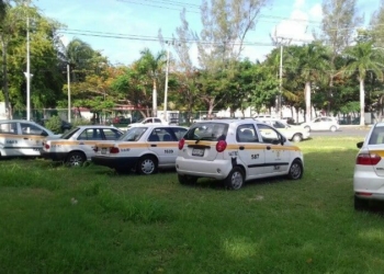 Meten en cintura a taxistas; hacen sitio lejos del Aeropuerto de Chetumal
