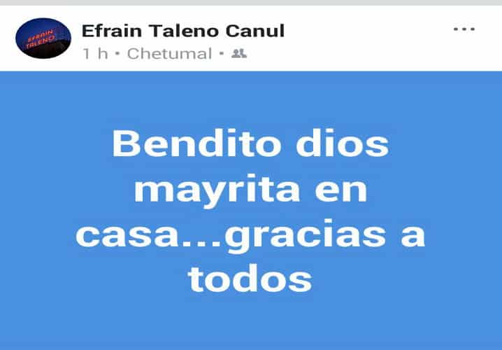 Aparece menor desaparecida en Chetumal; por un berrinche salió de su casa