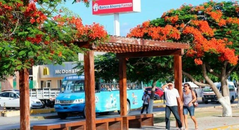 Delimitarán carriles en vialidades de Cancún para uso exclusivo del transporte público