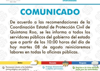 Gobierno del Estado llama a trabajar a todos los servidores públicos