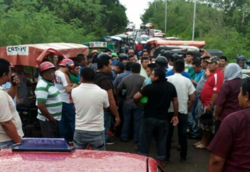 Estalla conflicto entre transportistas de JMM