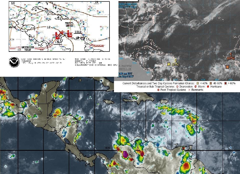 Se forma fuerte Onda Tropical en el Mar Caribe