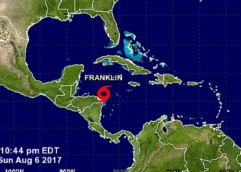 Franklin se forma como Tormenta Tropical en el Mar Caribe
