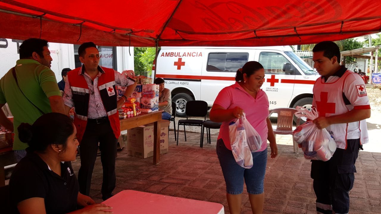 Arranca Cruz Roja de FCP colecta de víveres para afectados por sismos