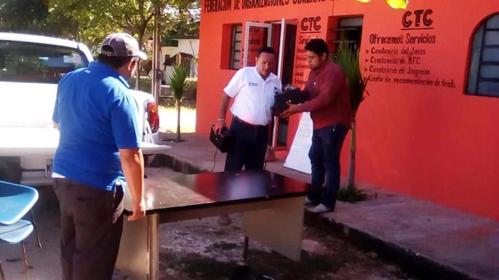 Encargado del IEEA en Felipe Carrillo Puerto, allana y saquea las oficinas de la CTC