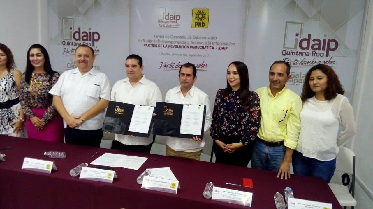 PRD se suma a la transparencia y Acceso a la Información Pública
